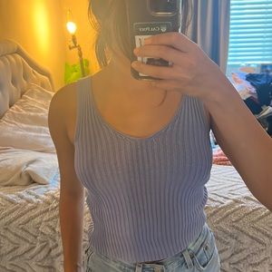 cute periwinkle brandy tank top! size xs/s. no stains, or tears :)
